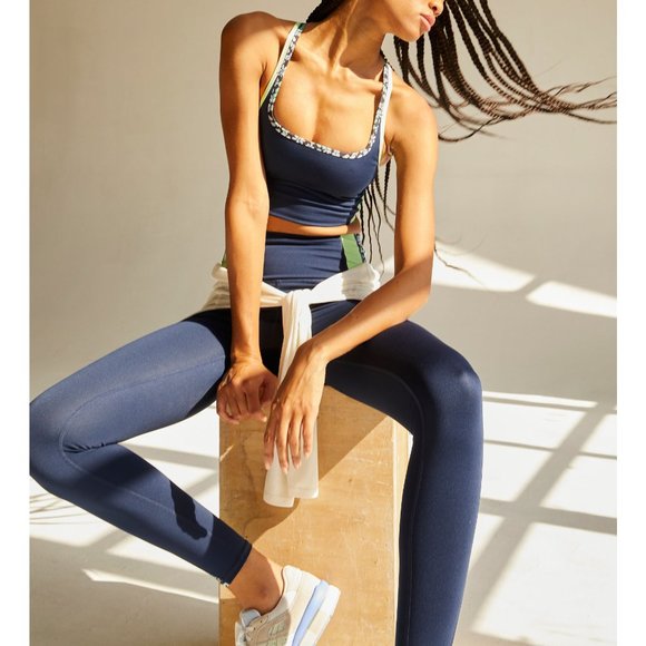 Free People Movement Run Remix Halter Bra / Illusion Geo Floral Square Neck - Picture 10 of 10